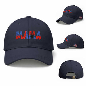 Spooky Mama Spider Web Baseball Cap Cute Halloween Mom Gift TS12 Baseball Cap Universal Fit Navy Print Your Wear