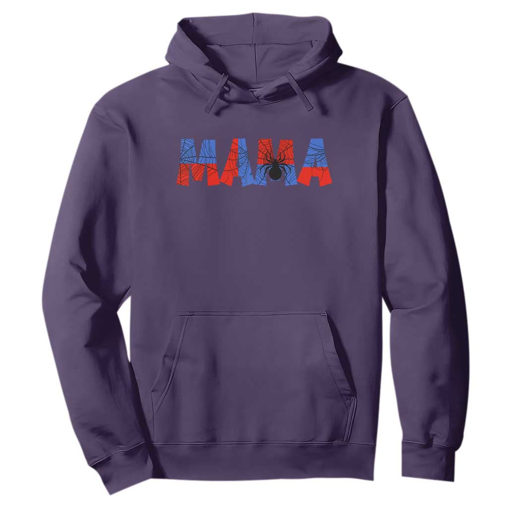 Spooky Mama Spider Web Hoodie Cute Halloween Mom Gift TS12 Purple Print Your Wear