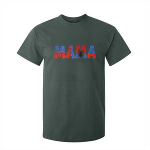 Spooky Mama Spider Web T Shirt For Kid Cute Halloween Mom Gift TS12 Dark Forest Green Print Your Wear