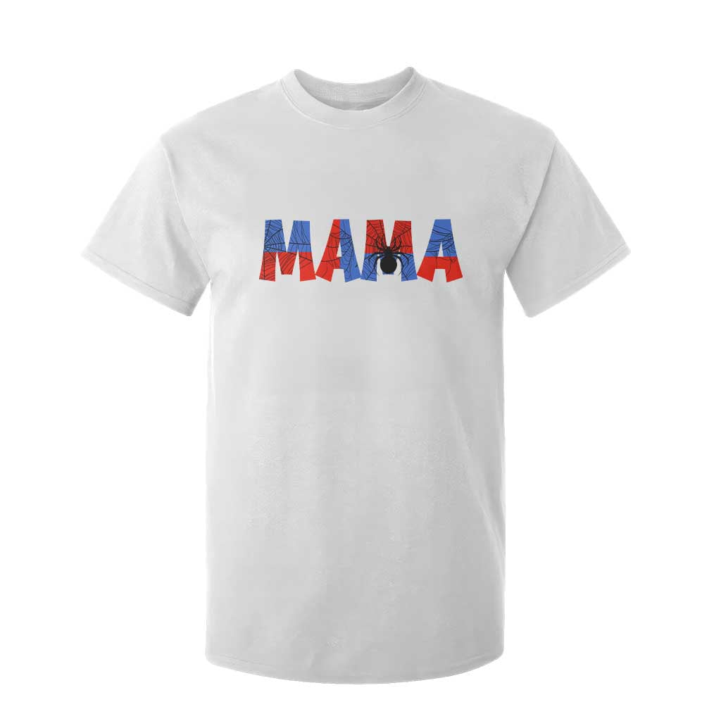 Spooky Mama Spider Web T Shirt For Kid Cute Halloween Mom Gift TS12 White Print Your Wear