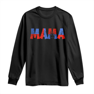 Spooky Mama Spider Web Long Sleeve Shirt Cute Halloween Mom Gift TS12 Black Print Your Wear