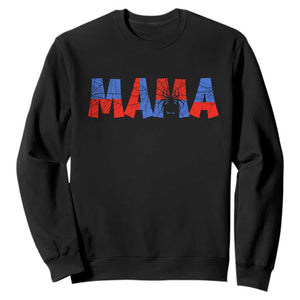 Spooky Mama Spider Web Sweatshirt Cute Halloween Mom Gift TS12 Black Print Your Wear