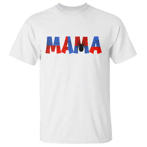 Spooky Mama Spider Web T Shirt Cute Halloween Mom Gift TS12 White Print Your Wear