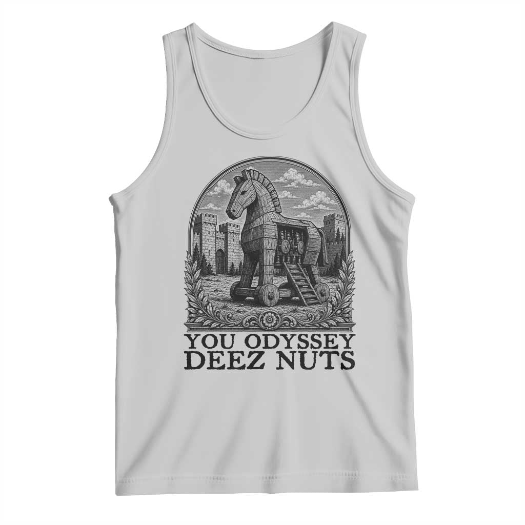 Funny You Odyssey Deez Nuts Trojan Horse Tank Top Ancient Greek History Gift TS12 Ash Print Your Wear