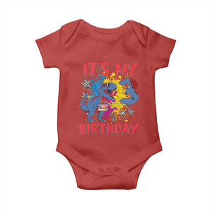 Dino Spider Its My 3rd Birthday Baby Onesie Dinosaur Gift For Boys TS12 Red Print Your Wear