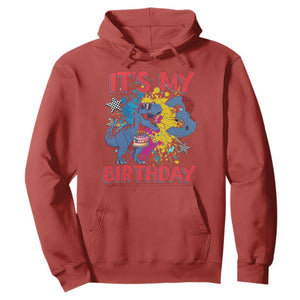 Dino Spider Its My 3rd Birthday Hoodie Dinosaur Gift For Boys TS12 Red Print Your Wear