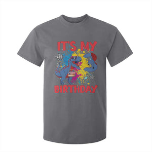 Dino Spider Its My 3rd Birthday T Shirt For Kid Dinosaur Gift For Boys TS12 Charcoal Print Your Wear
