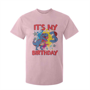 Dino Spider Its My 3rd Birthday T Shirt For Kid Dinosaur Gift For Boys TS12 Light Pink Print Your Wear