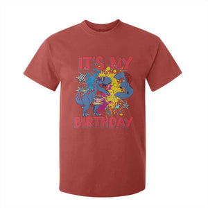 Dino Spider Its My 3rd Birthday T Shirt For Kid Dinosaur Gift For Boys TS12 Red Print Your Wear