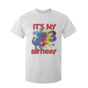 Dino Spider Its My 3rd Birthday T Shirt For Kid Dinosaur Gift For Boys TS12 White Print Your Wear