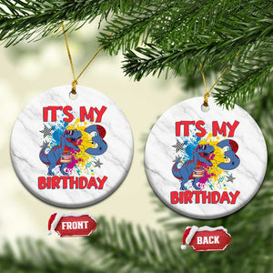 Dino Spider Its My 3rd Birthday Ceramic Ornament Dinosaur Gift For Boys TS12 1pc White Marble Print Your Wear