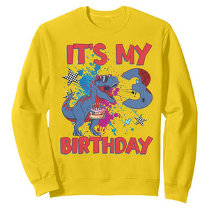 Dino Spider Its My 3rd Birthday Sweatshirt Dinosaur Gift For Boys TS12 Daisy Print Your Wear