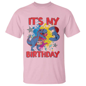 Dino Spider Its My 3rd Birthday T Shirt Dinosaur Gift For Boys TS12 Light Pink Print Your Wear