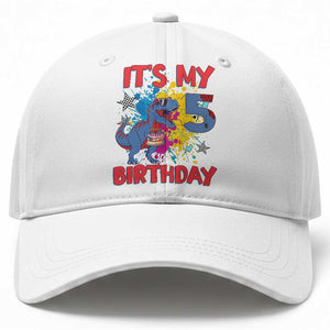 Dino Spider Its My 5th Birthday Baseball Cap Dinosaur Gift For Boys TS12 Print Your Wear