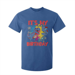 Dino Spider Its My 5th Birthday T Shirt For Kid Dinosaur Gift For Boys TS12 Royal Blue Print Your Wear
