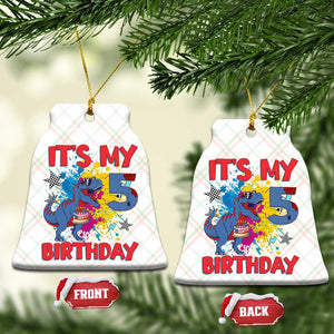 Dino Spider Its My 5th Birthday Ceramic Ornament Dinosaur Gift For Boys TS12 Print Your Wear