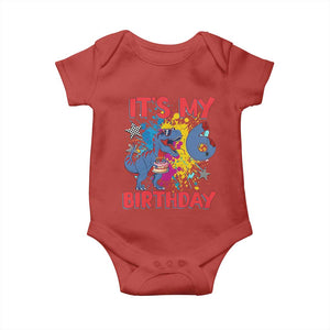 Dino Spider Its My 6th Birthday Baby Onesie Dinosaur Gift For Boys TS12 Red Print Your Wear