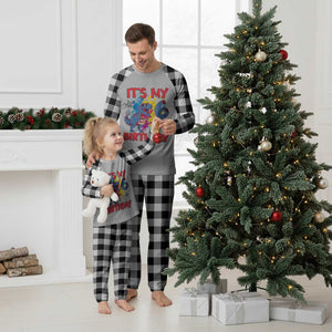 Dino Spider Its My 6th Birthday Plaid Pajama Set Dinosaur Gift For Boys TS12 White Plaid Print Your Wear