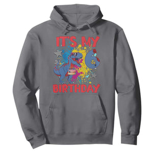 Dino Spider Its My 6th Birthday Hoodie Dinosaur Gift For Boys TS12 Charcoal Print Your Wear