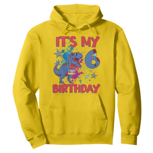 Dino Spider Its My 6th Birthday Hoodie Dinosaur Gift For Boys TS12 Daisy Print Your Wear