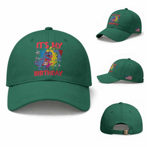 Dino Spider Its My 7th Birthday Baseball Cap Dinosaur Gift For Boys TS12 Baseball Cap Universal Fit Irish Green Print Your Wear