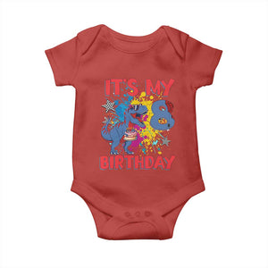 Dino Spider Its My 8th Birthday Baby Onesie Dinosaur Gift For Boys TS12 Red Print Your Wear
