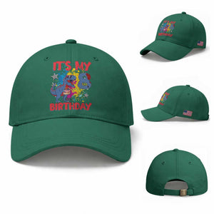 Dino Spider Its My 8th Birthday Baseball Cap Dinosaur Gift For Boys TS12 Baseball Cap Universal Fit Irish Green Print Your Wear