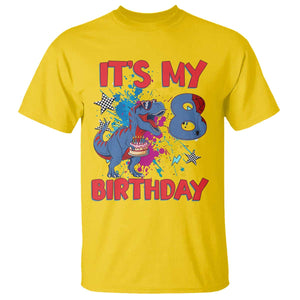 Dino Spider Its My 8th Birthday T Shirt Dinosaur Gift For Boys TS12 Daisy Print Your Wear
