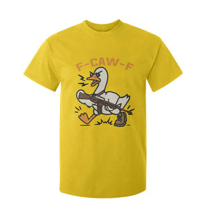 F Caw F Goose With Gun T Shirt For Kid Funny Rebellious Gift TS12 Daisy Print Your Wear