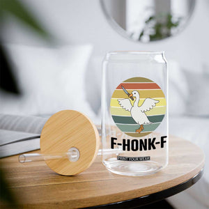 F Honk F Goose With Knife Glass Can Funny Chaotic Meme Gift TS12 Print Your Wear