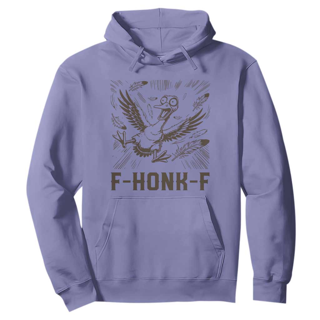 F Honk F Goose Lover Hoodie Funny Silly Chaotic Gift TS12 Violet Print Your Wear