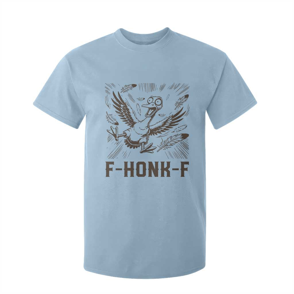 F Honk F Goose Lover T Shirt For Kid Funny Silly Chaotic Gift TS12 Light Blue Print Your Wear