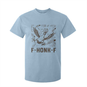 F Honk F Goose Lover T Shirt For Kid Funny Silly Chaotic Gift TS12 Light Blue Print Your Wear
