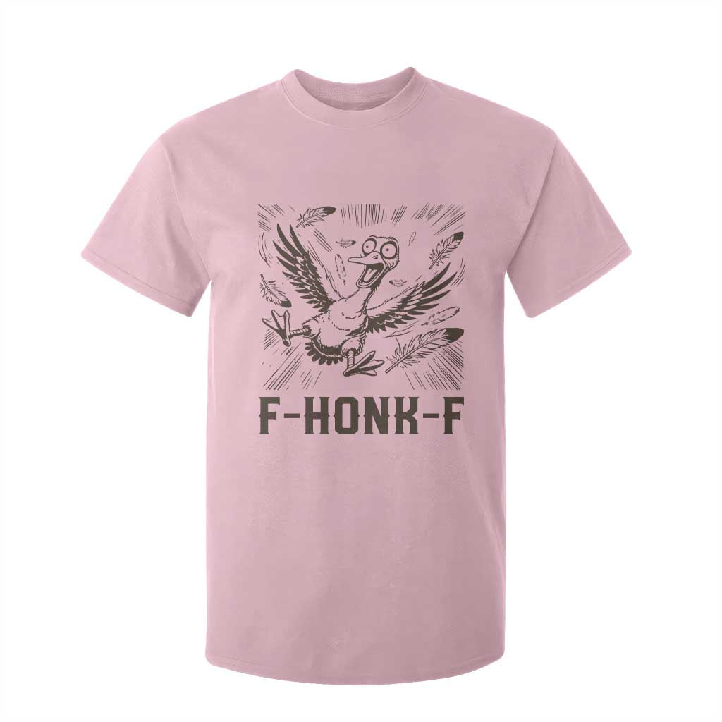 F Honk F Goose Lover T Shirt For Kid Funny Silly Chaotic Gift TS12 Light Pink Print Your Wear