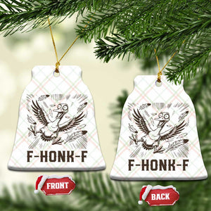 F Honk F Goose Lover Ceramic Ornament Funny Silly Chaotic Gift TS12 Print Your Wear