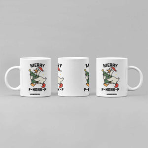Merry F Caw F Goose Coffee Mug Funny Christmas Gift TS12 Print Your Wear