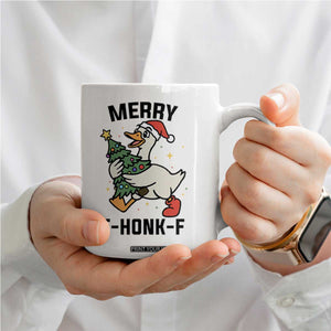 Merry F Caw F Goose Coffee Mug Funny Christmas Gift TS12 Print Your Wear