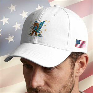 Funny Hanukkah Bigfoot Lover Jewish Holiday Gift Baseball Cap TS12 Print Your Wear