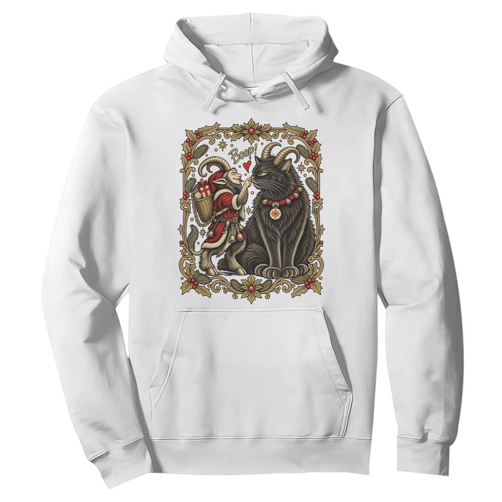 Christmas Boop Yule Cat Krampus Hoodie Gothic Folklore Vintage Holiday Gift