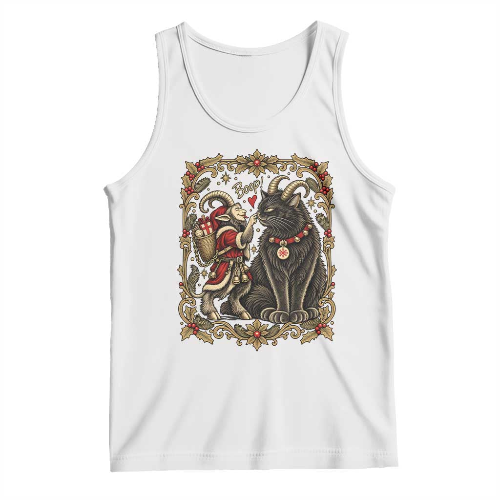 Christmas Boop Yule Cat Krampus Tank Top Gothic Folklore Vintage Holiday Gift