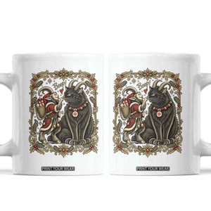 Christmas Boop Yule Cat Krampus Coffee Mug Gothic Folklore Vintage Holiday Gift