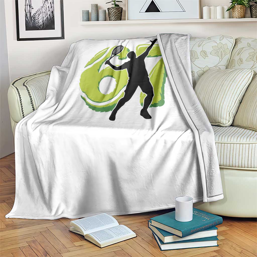 Funny Gen Z Alpha Gift Throw Blanket Six Seven Meme Tennis Lover TS12 Print Your Wear