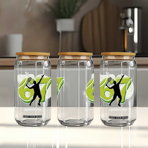 Funny Gen Z Alpha Gift Glass Can Six Seven Meme Tennis Lover TS12 Print Your Wear