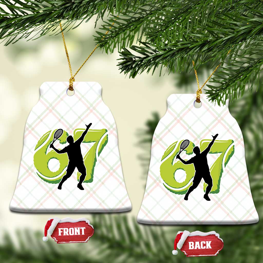 Funny Gen Z Alpha Gift Ceramic Ornament Six Seven Meme Tennis Lover TS12 Print Your Wear