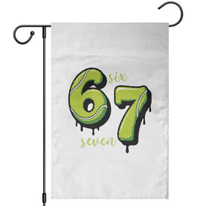 Six Seven Meme Tennis Lover Garden Flag Gen Alpha Slang Gift TS12 White Print Your Wear