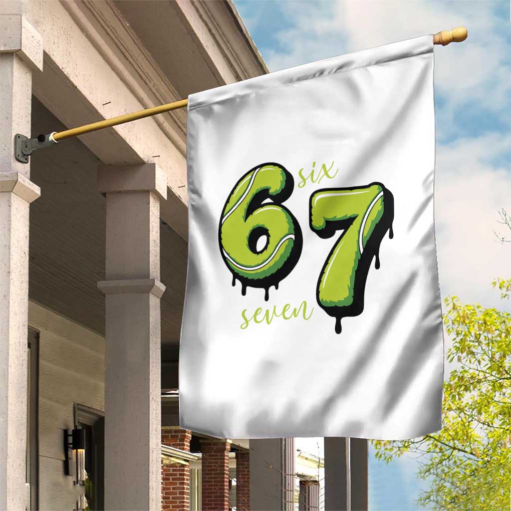 Six Seven Meme Tennis Lover Garden Flag Gen Alpha Slang Gift TS12 Print Your Wear