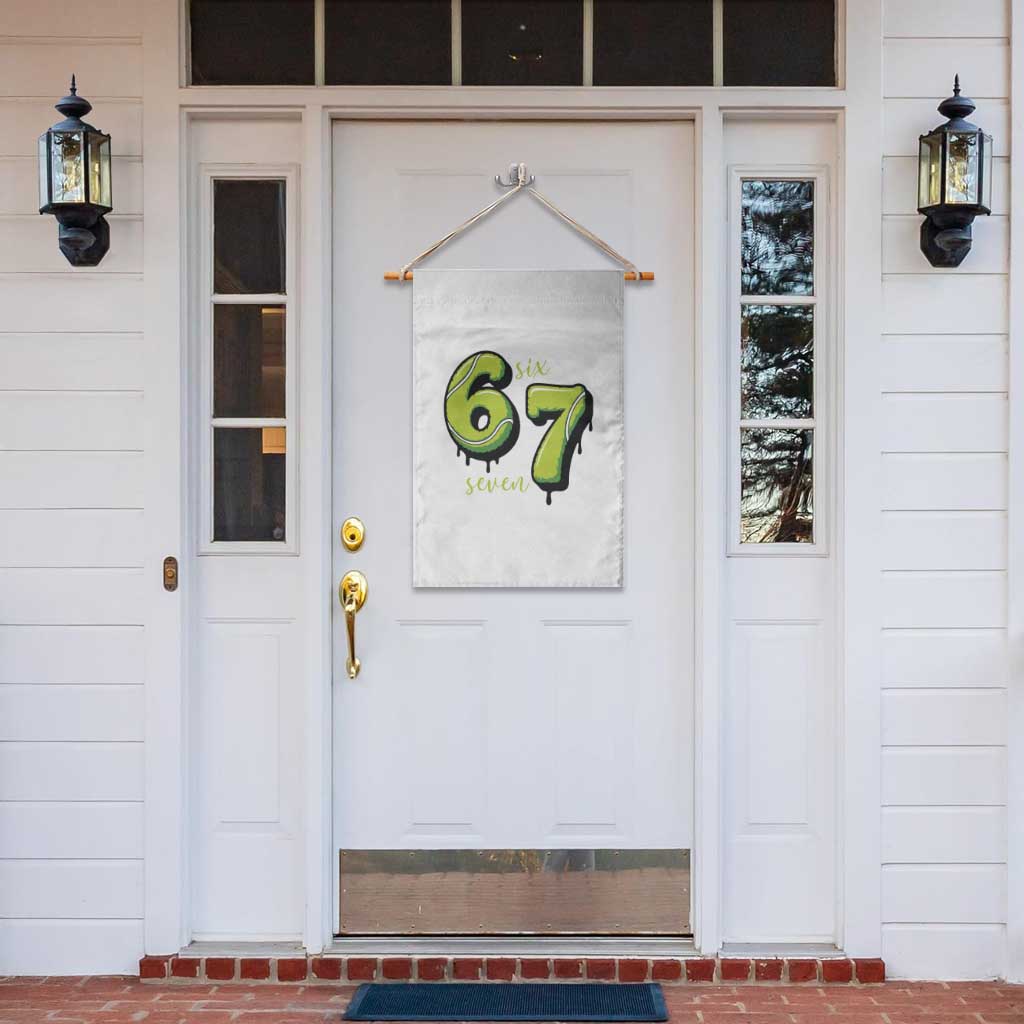 Six Seven Meme Tennis Lover Garden Flag Gen Alpha Slang Gift TS12 Print Your Wear