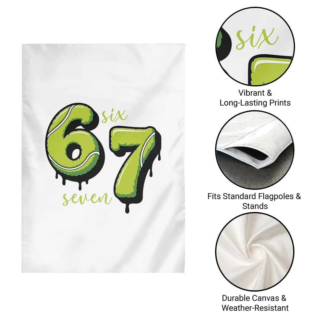 Six Seven Meme Tennis Lover Garden Flag Gen Alpha Slang Gift TS12 Print Your Wear