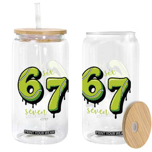 Six Seven Meme Tennis Lover Glass Can Gen Alpha Slang Gift TS12 Print Your Wear