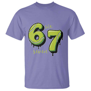 Six Seven Meme Tennis Lover T Shirt Gen Alpha Slang Gift TS12 Violet Print Your Wear